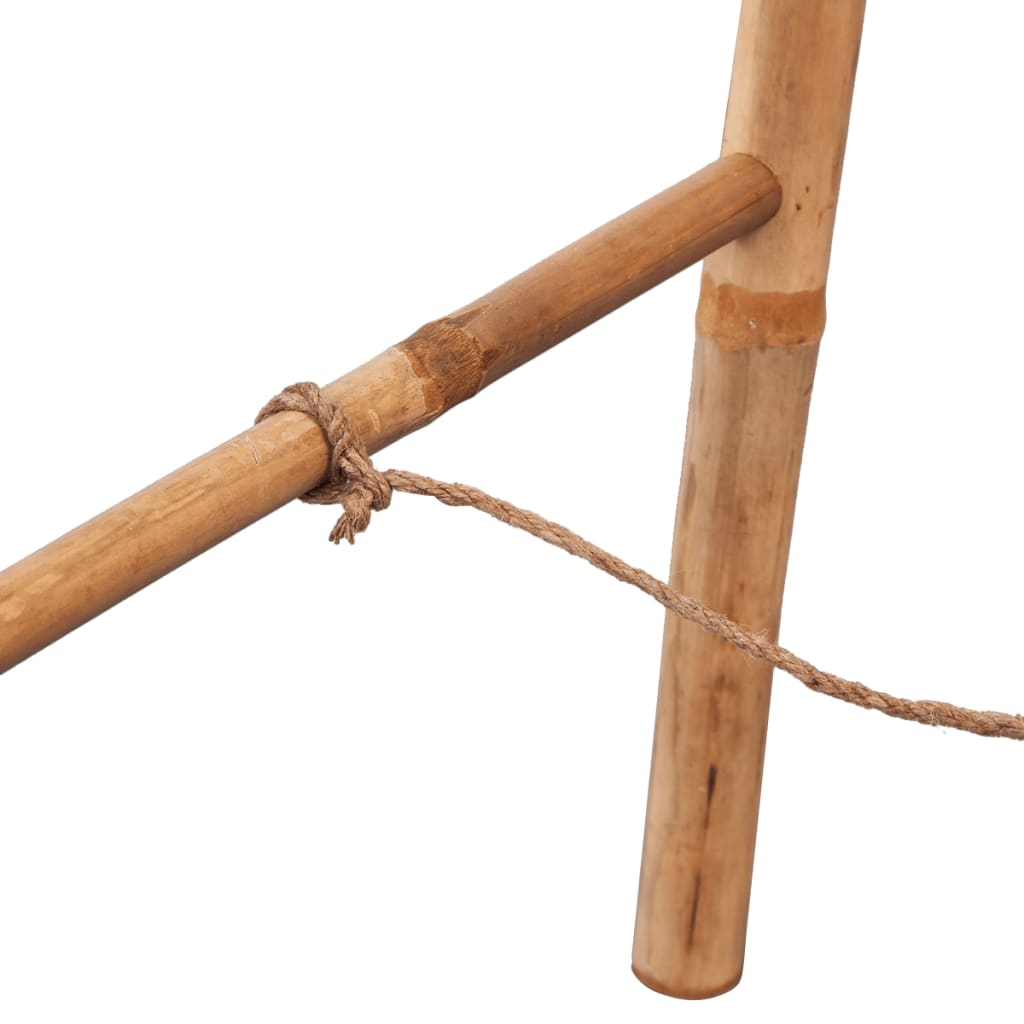 vidaXL dupla törölközőszárító létra 5 fokos bambusz 50x160 cm