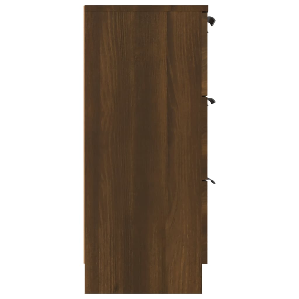 vidaXL barna tölgyszínű szerelt fa tálalószekrény 60 x 30 x 70 cm