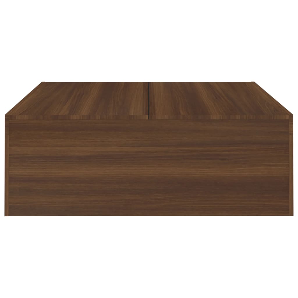 vidaXL barna tölgyszínű szerelt fa dohányzóasztal 100 x 100 x 35 cm