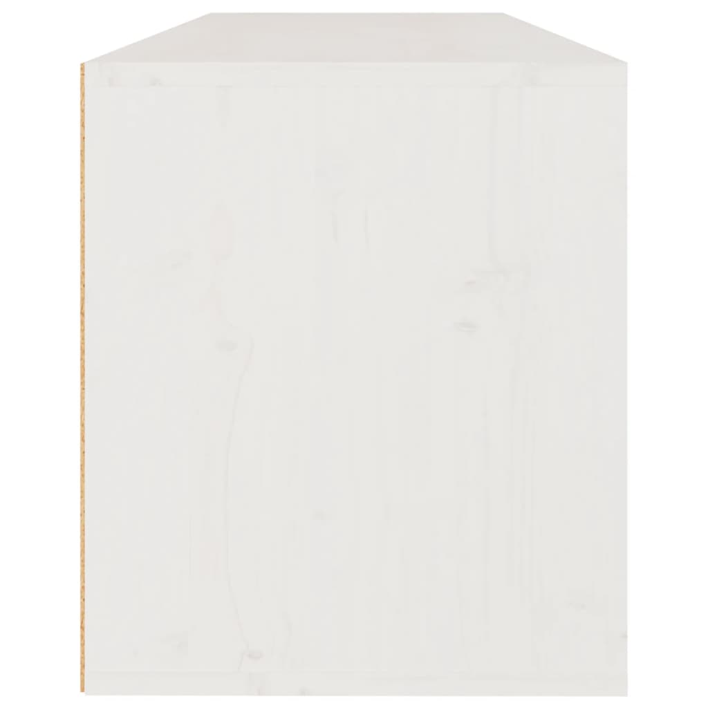 vidaXL fehér tömör fenyőfa faliszekrény 100 x 30 x 35 cm