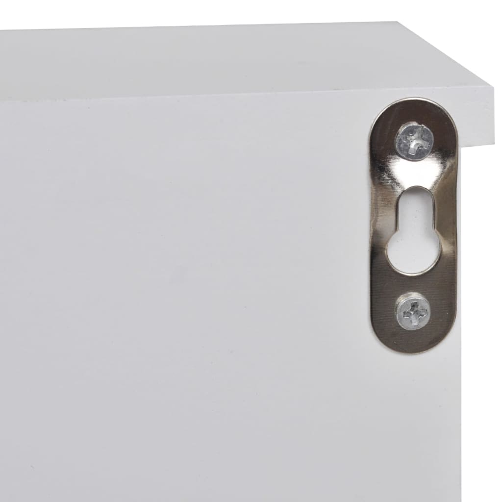 vidaXL kulcs- és ékszertartó fali szekrény ajtókkal és kampókkal