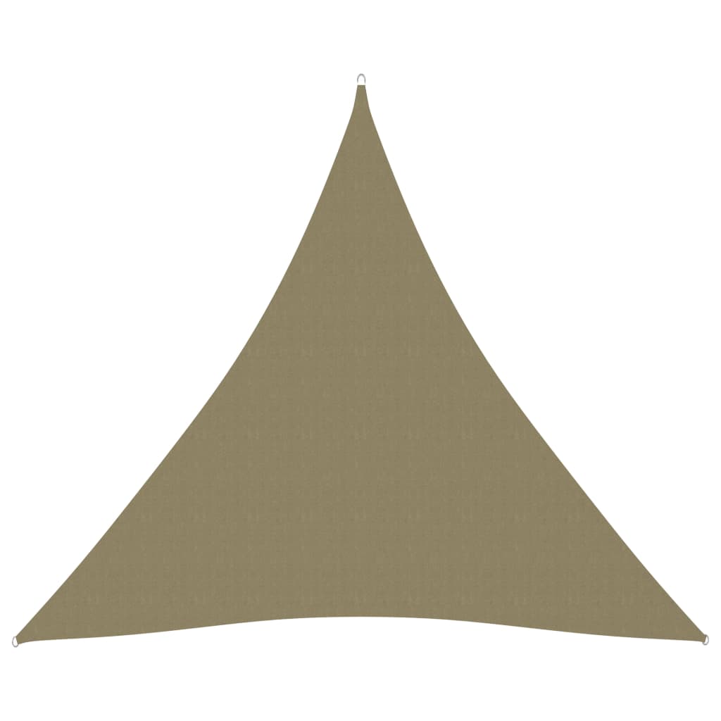 vidaXL bézs háromszög alakú oxford-szövet napvitorla 4 x 4 x 4 m