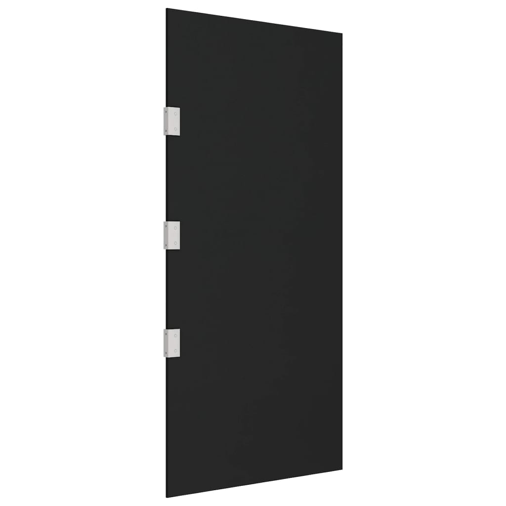 vidaXL 2 db fekete edzett üveg ajtó előtető oldalpanel