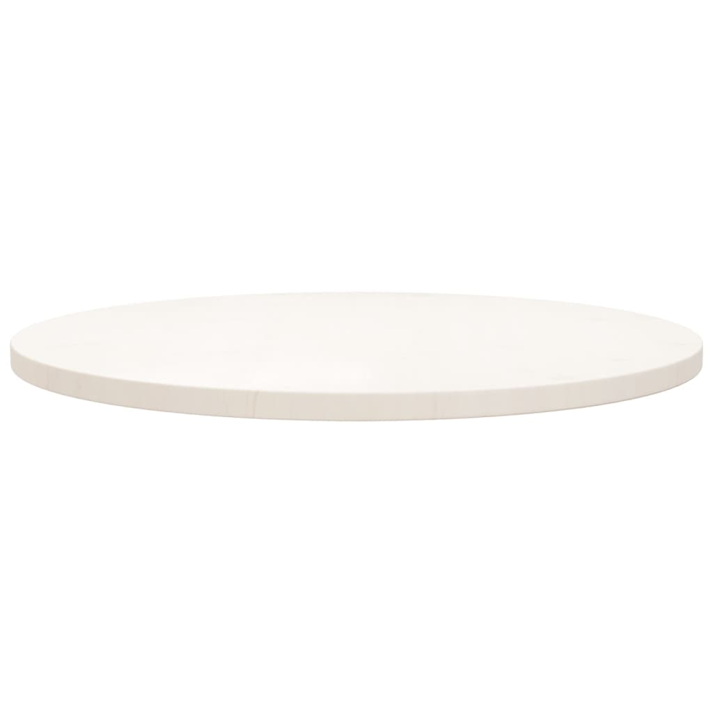 vidaXL fehér tömör fenyőfa asztallap Ø70 x 2,5 cm