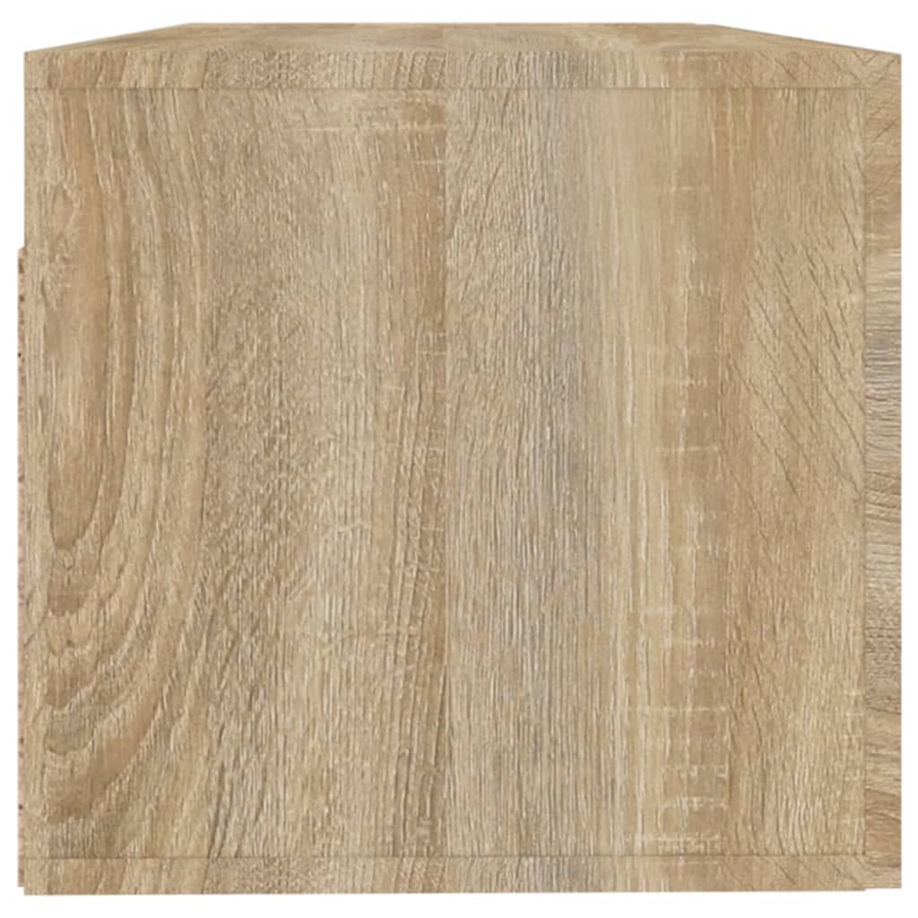 vidaXL sonoma tölgy színű szerelt fa faliszekrény 100 x 36,5 x 35 cm