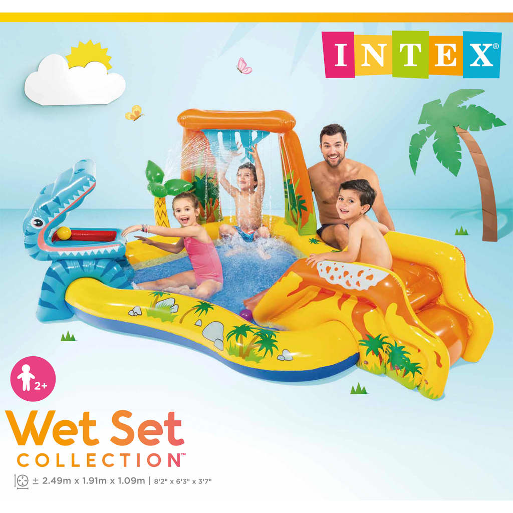 Intex Dinosaur Play Center 57444NP felfújható medence 249x191x109 cm