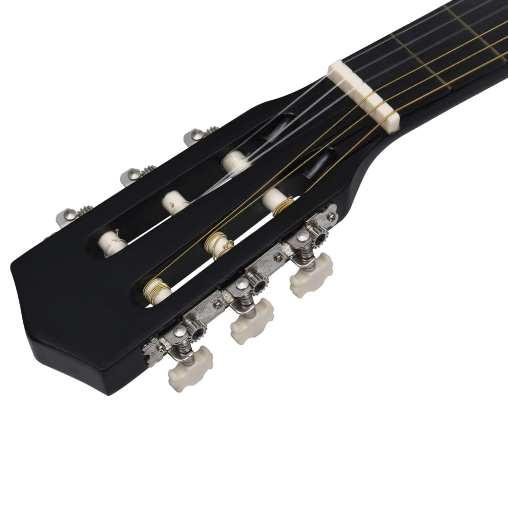 vidaXL fekete 6 húros klasszikus western cutaway gitár 38"