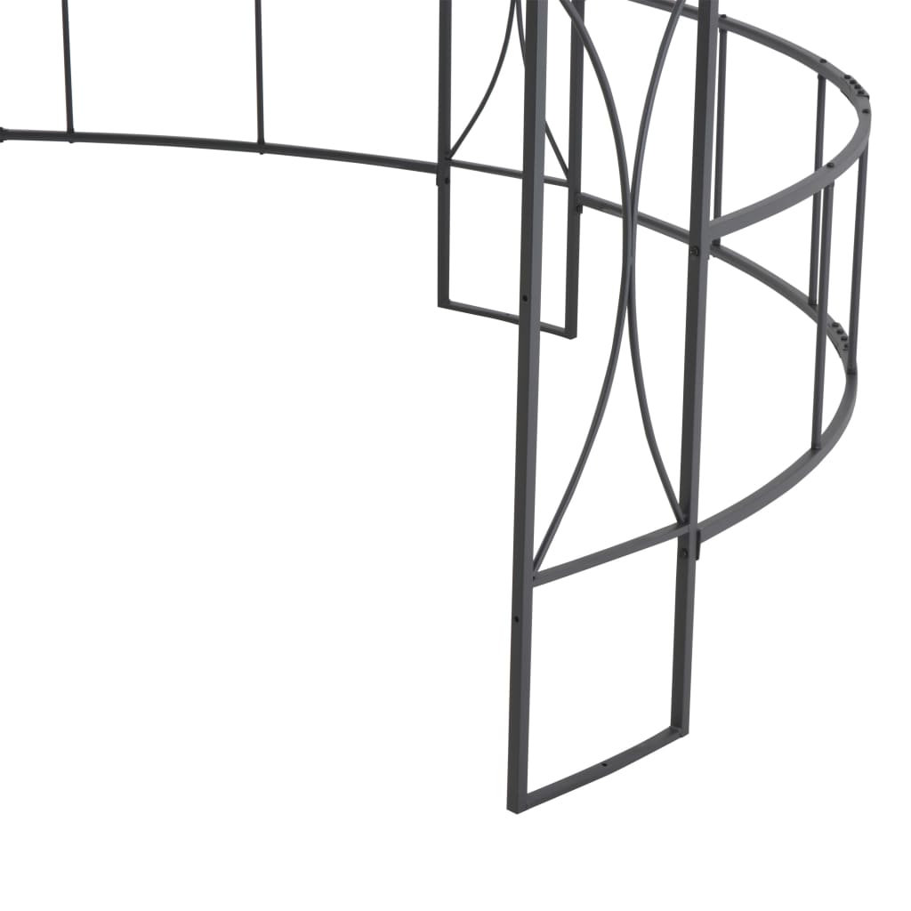 vidaXL tópszínű kerek pavilon 300 x 290 cm