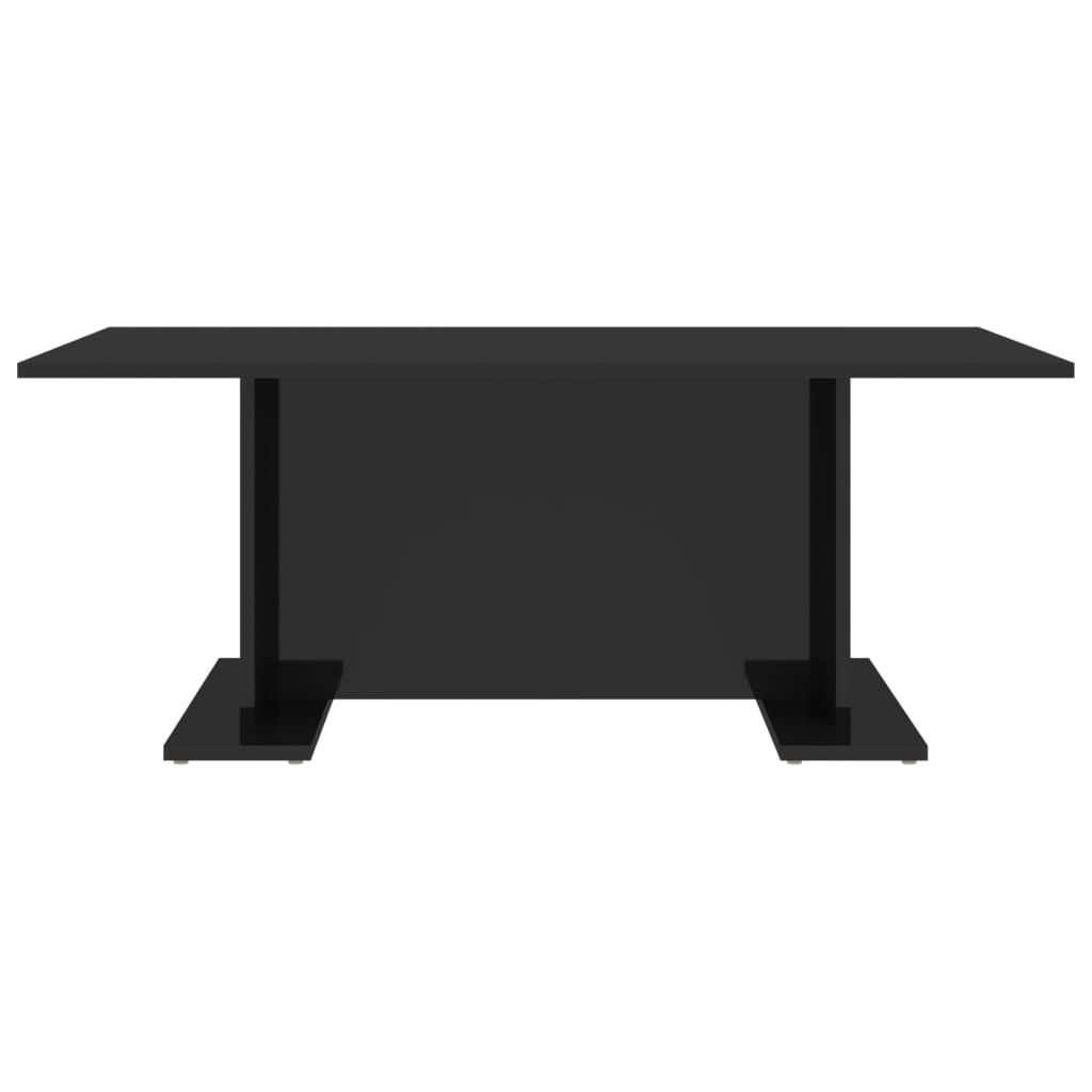 vidaXL magasfényű fekete forgácslap dohányzóasztal 103,5 x 60 x 40 cm