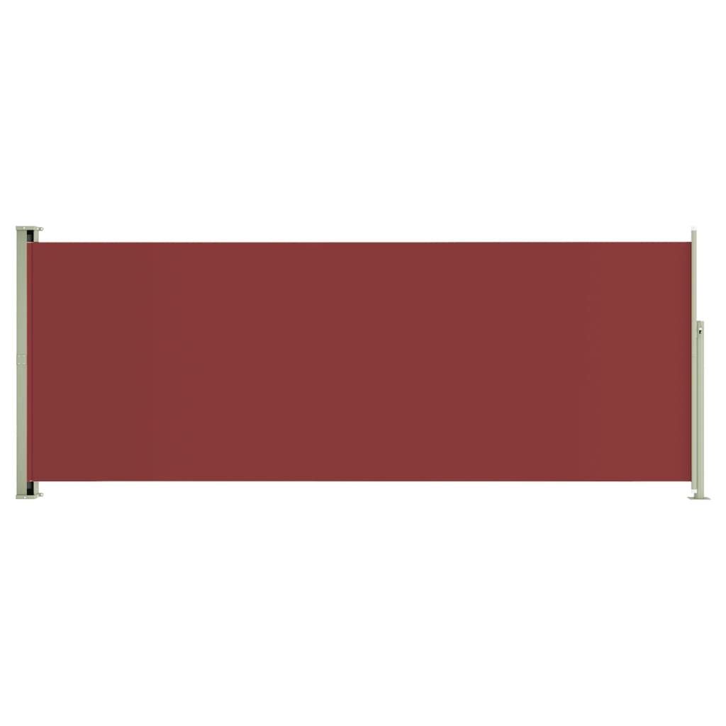 vidaXL piros behúzható oldalsó terasznapellenző 117 x 300 cm