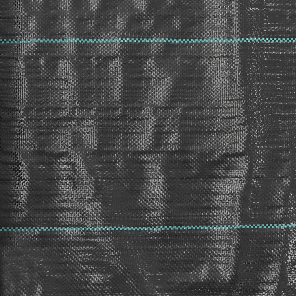 vidaXL talajtakaró szőnyeg, PP, 1 x 100 m, fekete