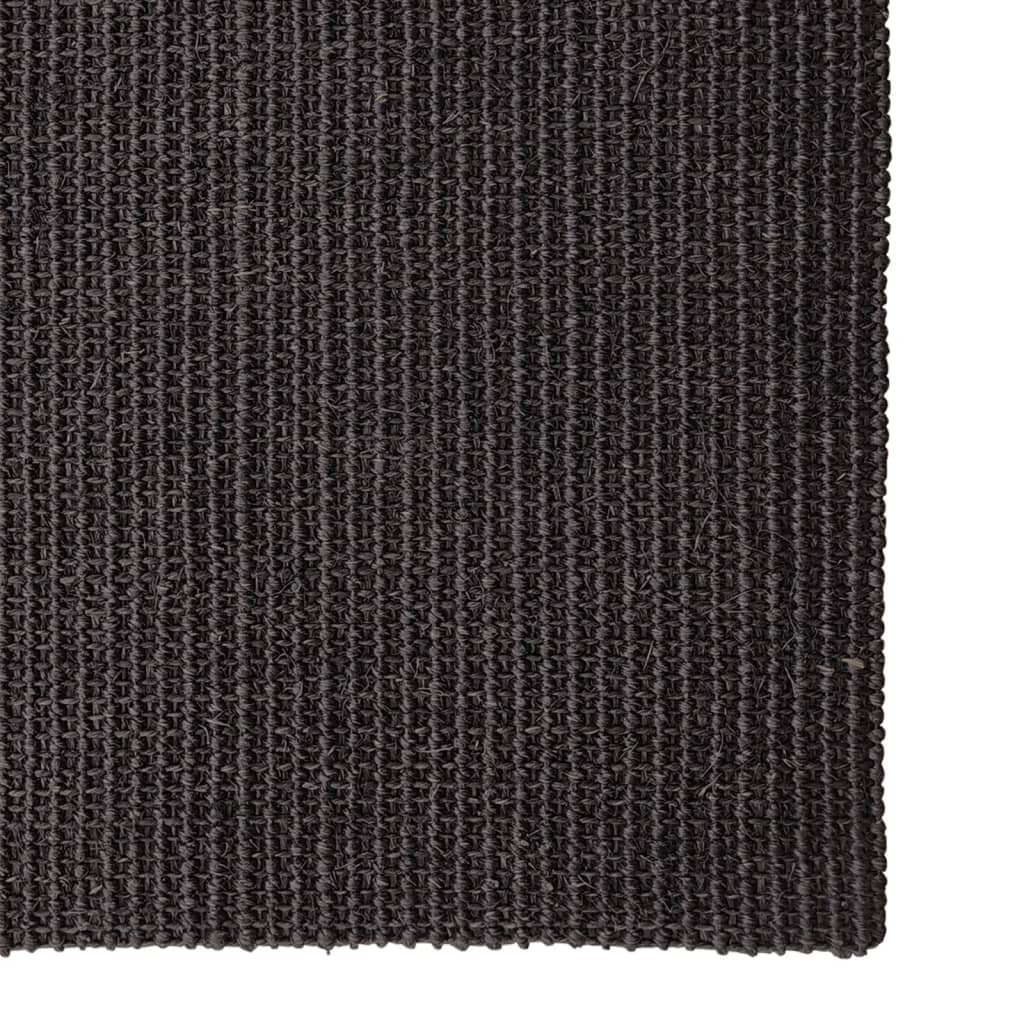 vidaXL fekete természetes szizálszőnyeg 66 x 150 cm
