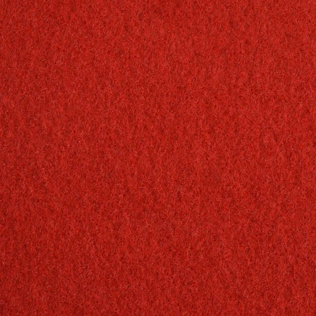 vidaXL piros sima felületű kiállítási szőnyeg 1,2 x 12 m