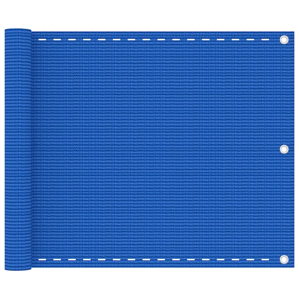 vidaXL kék HDPE erkélytakaró 75 x 300 cm