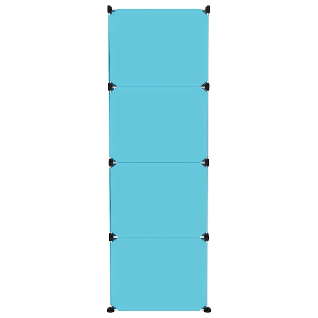 vidaXL kék polipropilén tárolókocka gyerekeknek 12 kockával