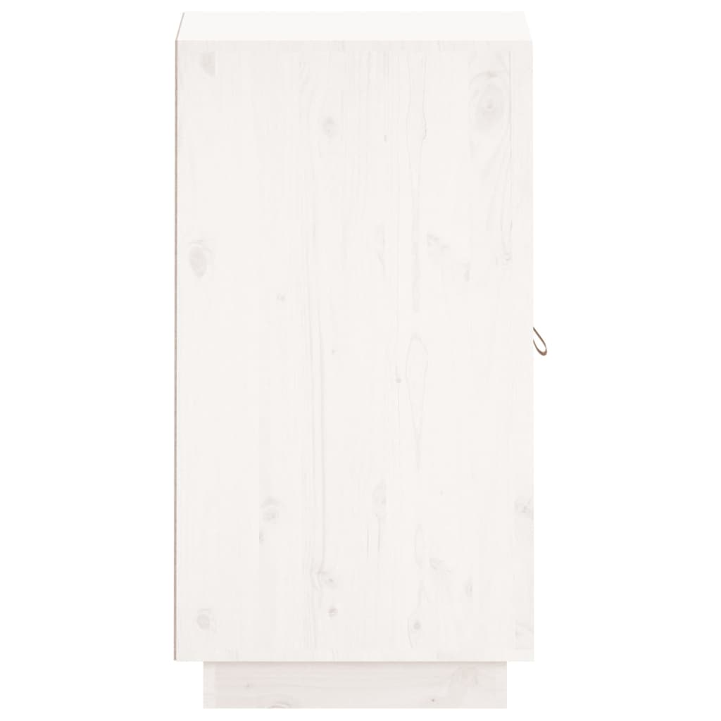 vidaXL fehér tömör fenyőfa tálalószekrény 34 x 40 x 75 cm