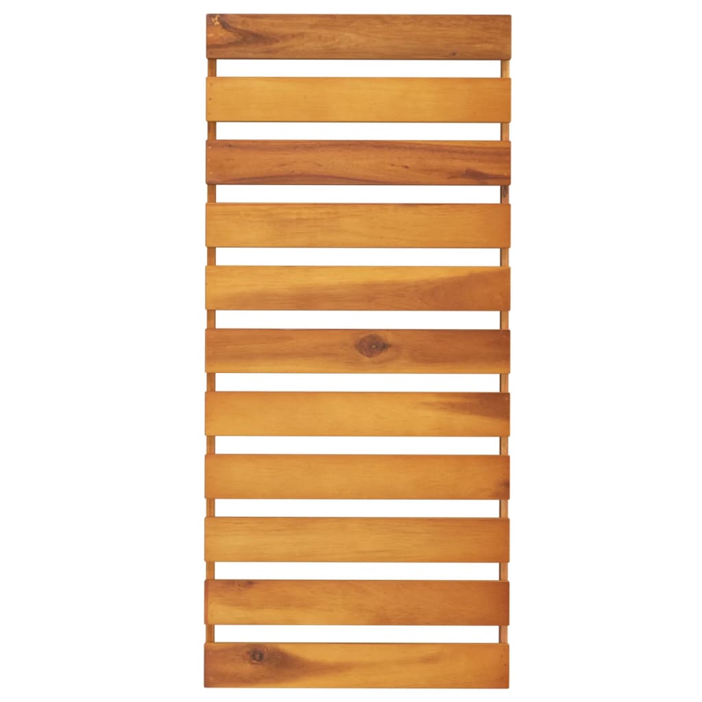 vidaXL 3 szintes barna tömör akácfa összecsukható polc 70 x 31 x 63 cm