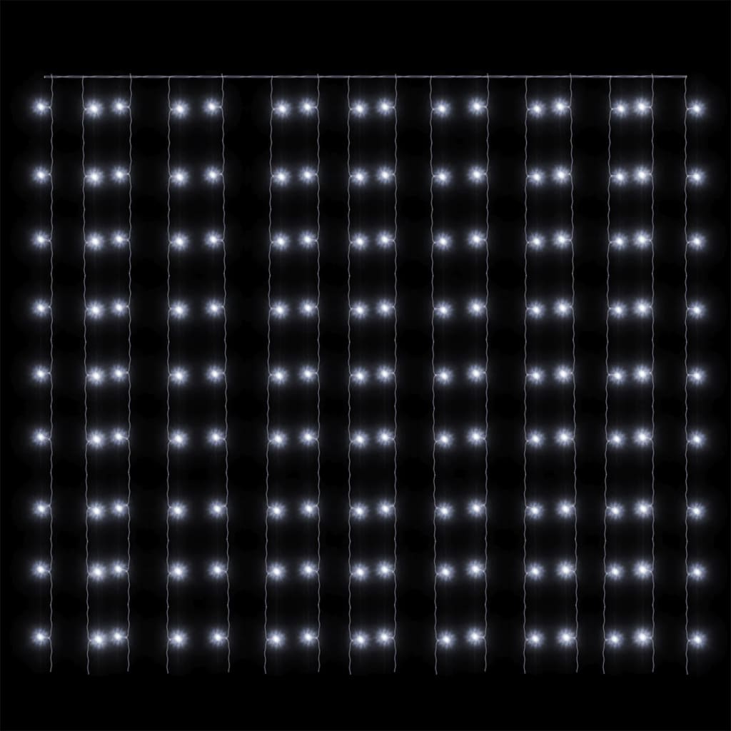 vidaXL 8 funkciós hideg fehér fényfüggöny 300 LED-del 3 x 3 m