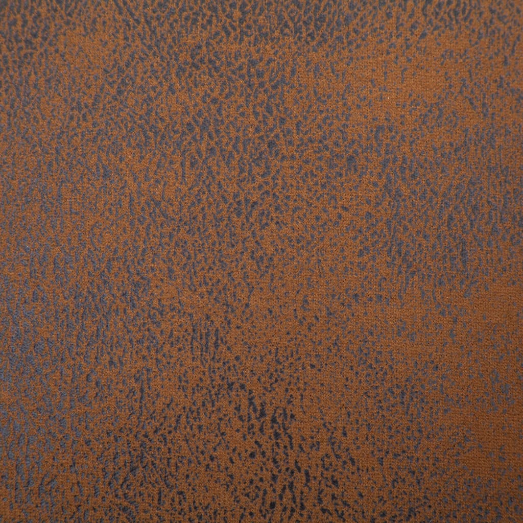vidaXL barna művelúr pad tárolórekesszel 116 cm