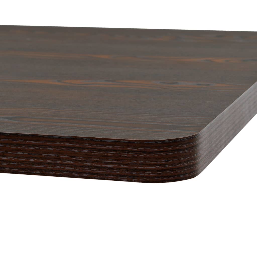 vidaXL sötét hamuszínű MDF/acél bisztró asztal 80 x 80 x 75 cm