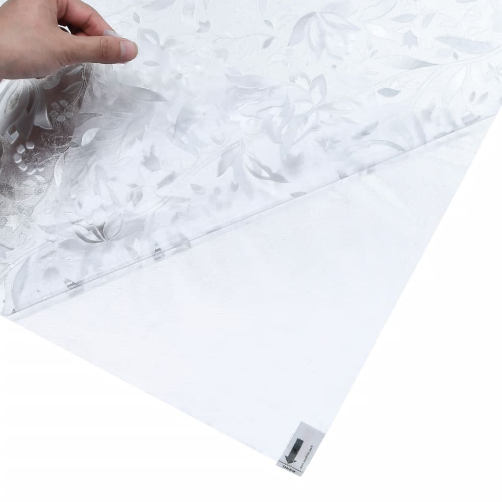 vidaXL matt virágmintás PVC ablakfólia 45 x 500 cm