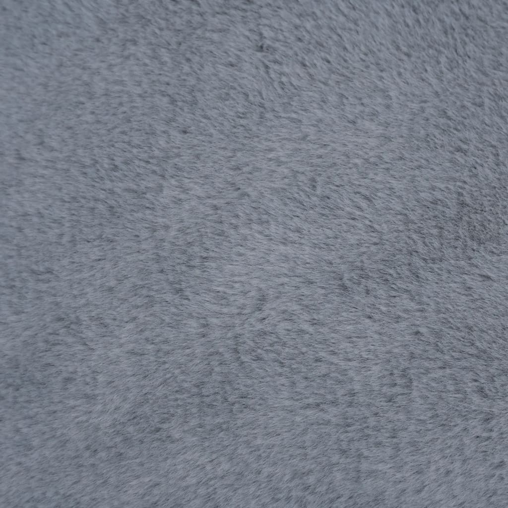 vidaXL szürke vászon hatású gyapjú kutyaágy 85,5 x 70 x 23 cm