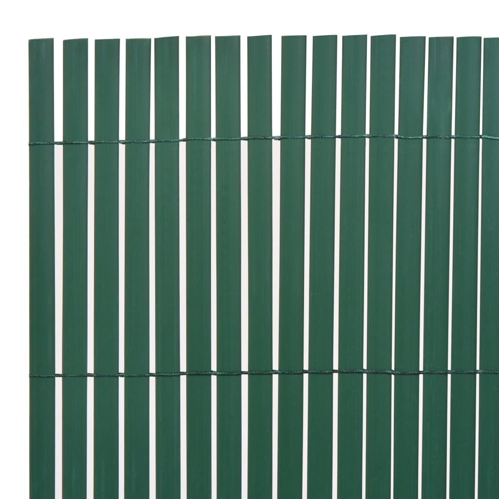 vidaXL zöld kétoldalas kerti kerítés 110 x 400 cm