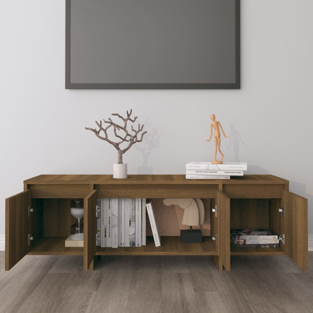 vidaXL barna tölgy színű forgácslap TV-szekrény 120 x 30 x 40,5 cm