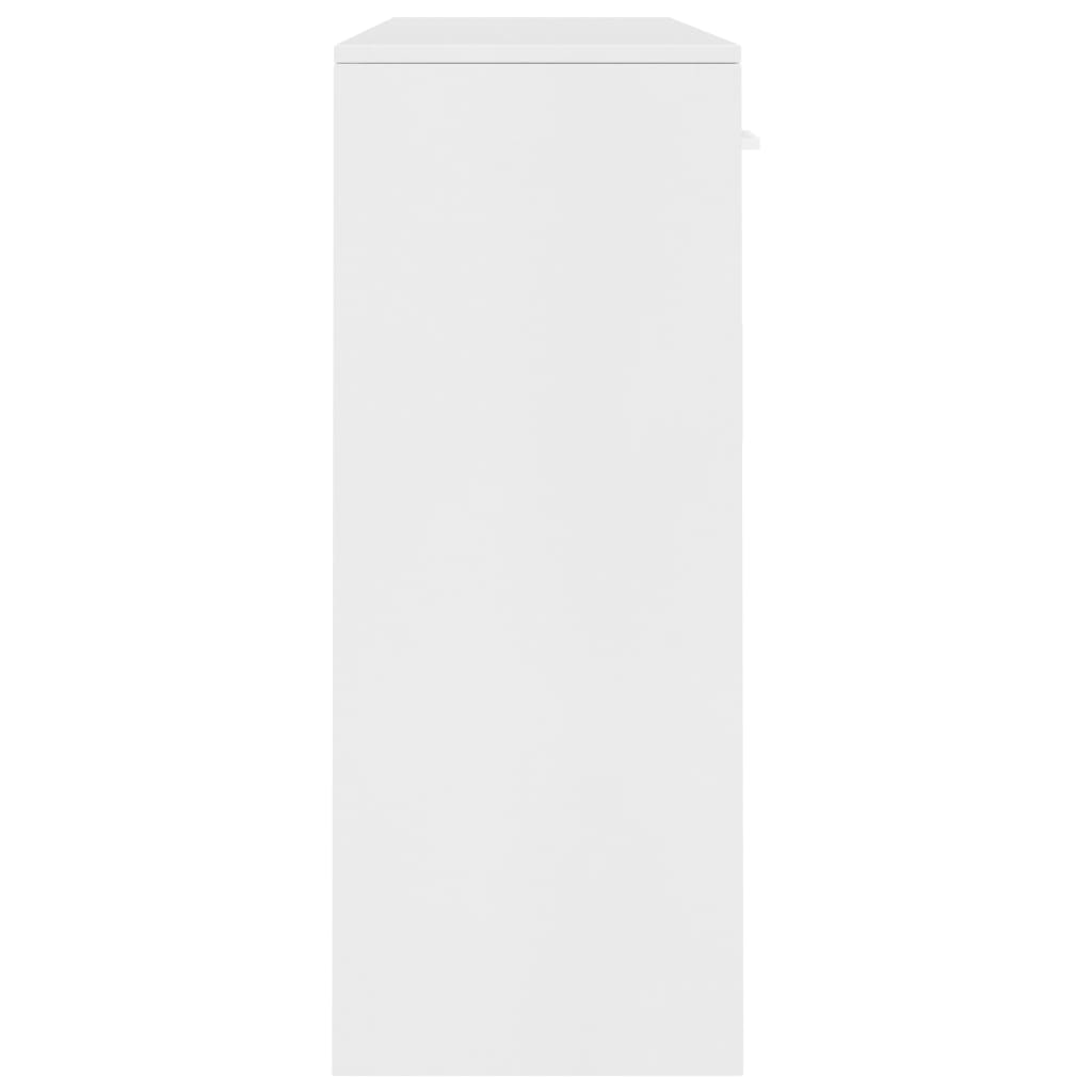 vidaXL fehér forgácslap tálalószekrény 110 x 30 x 75 cm