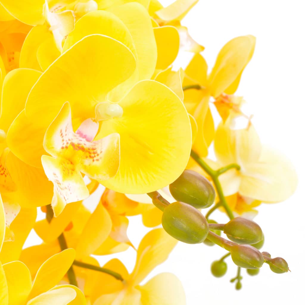 vidaXL cserepes sárga műorchidea 60 cm
