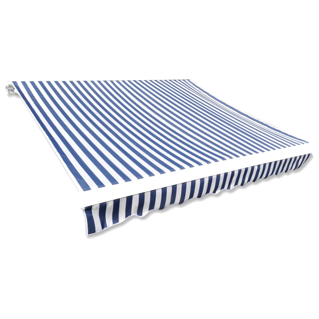vidaXL kék-fehér vászon napellenző tető 350 x 250 cm