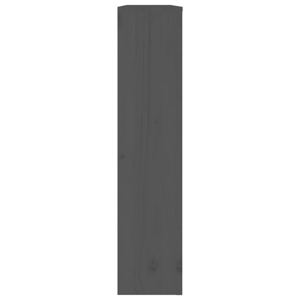 vidaXL szürke tömör fenyőfa radiátorburkolat 108,5 x 19 x 84 cm