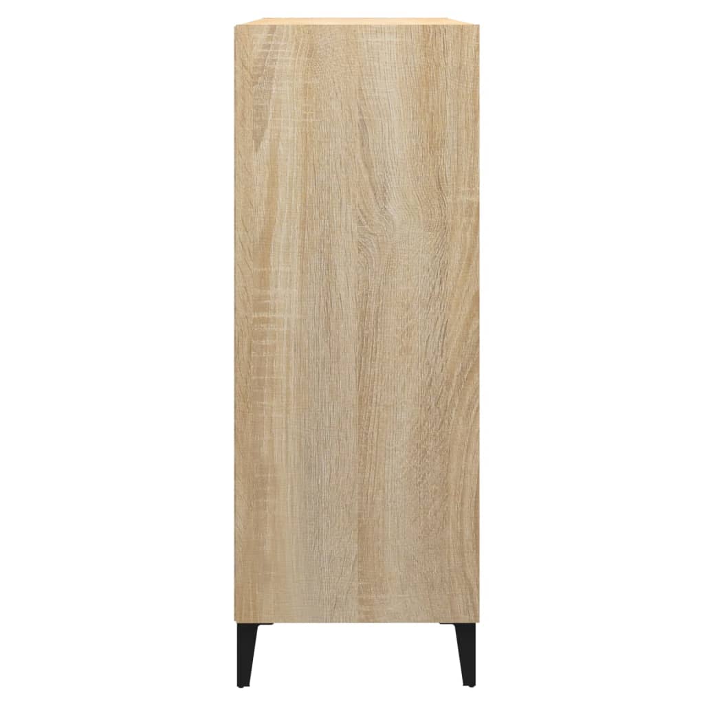 vidaXL sonoma-tölgyszínű szerelt fa tálalószekrény 69,5 x 32,5 x 90 cm