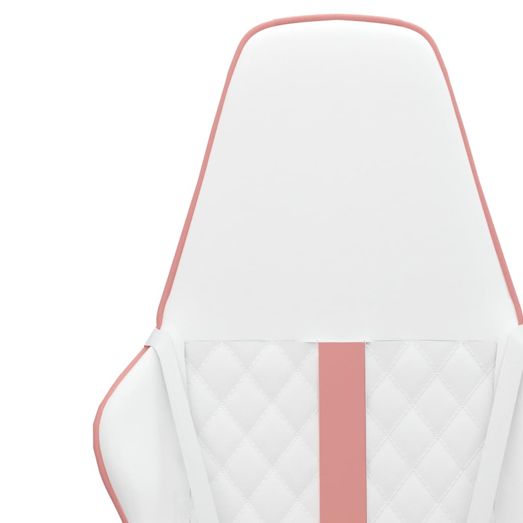 vidaXL fehér és rózsaszín műbőr játékszék