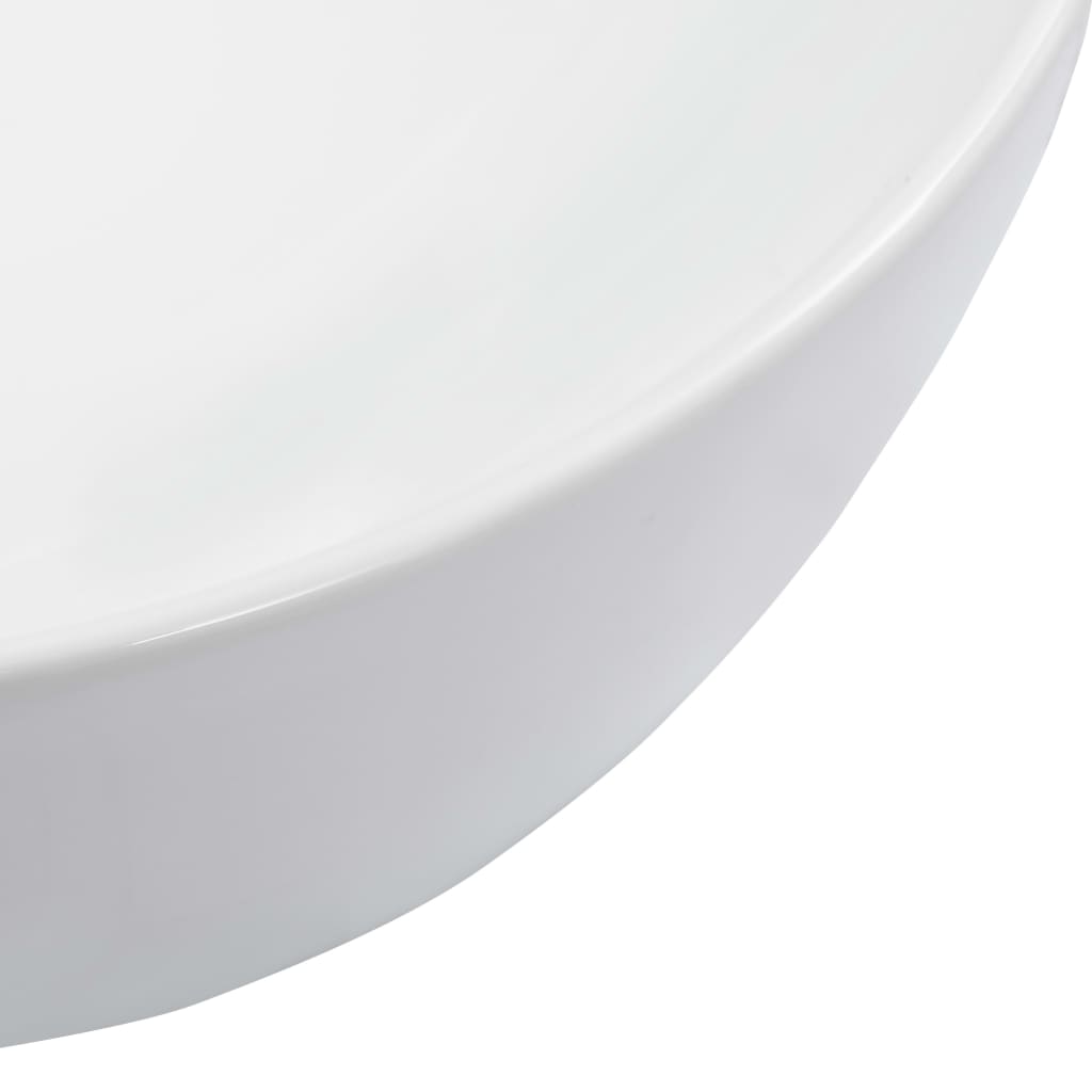 vidaXL fehér kerámia mosdókagyló 42,5 x 42,5 x 14,5 cm