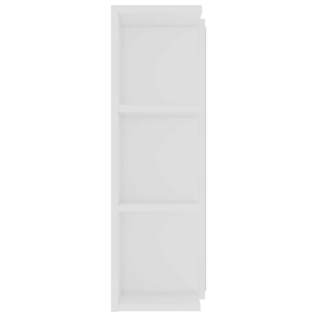 vidaXL fehér forgácslap fürdőszobai tükör 80 x 20,5 x 64 cm