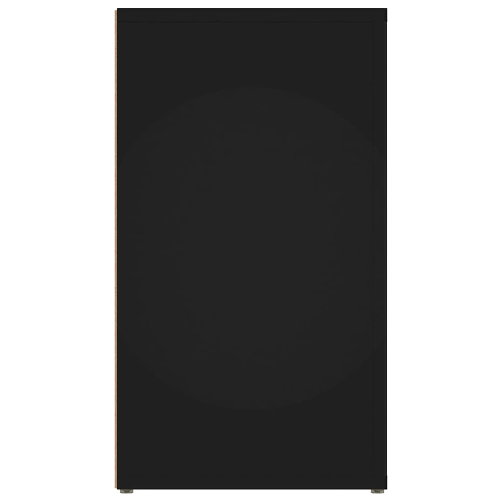 vidaXL fekete szerelt fa tálalószekrény 80x30x54 cm