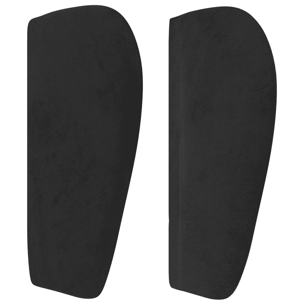 vidaXL fekete bársony rugós ágy matraccal 200x200 cm