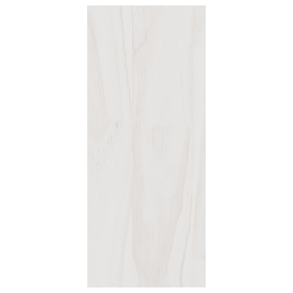 vidaXL fehér tömör fenyőfa könyvszekrény 40 x 30 x 71,5 cm