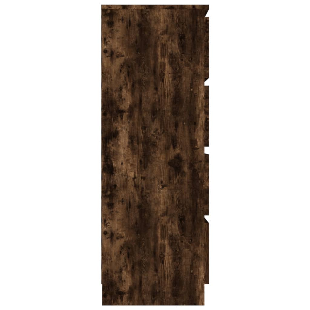 vidaXL füstös tölgyszínű szerelt fa tálalószekrény 60 x 35 x 98,5 cm