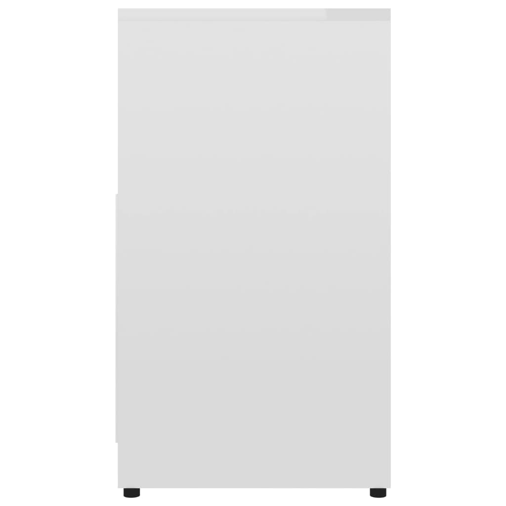 vidaXL magasfényű fehér forgácslap fürdőszobaszekrény 60 x 33 x 61 cm