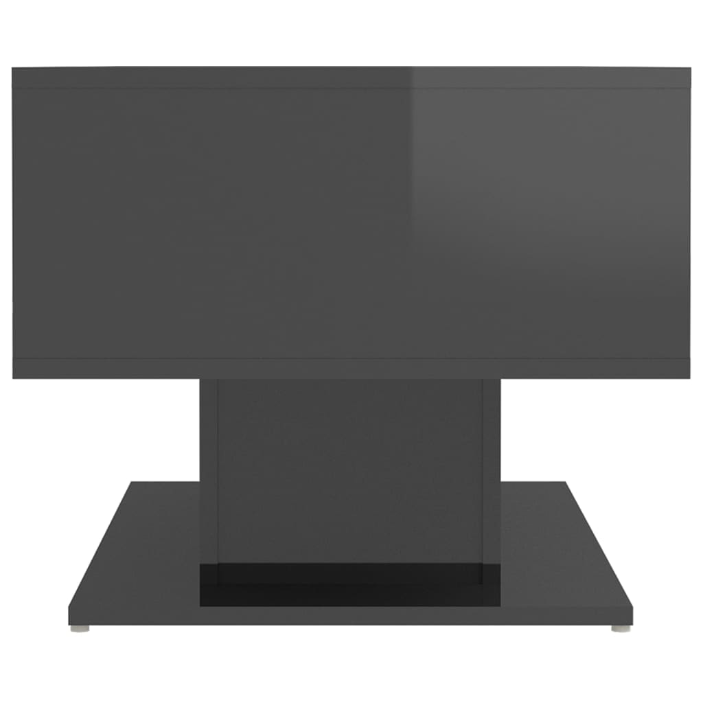 vidaXL magasfényű szürke forgácslap dohányzóasztal 103,5 x 50 x 44,5 cm