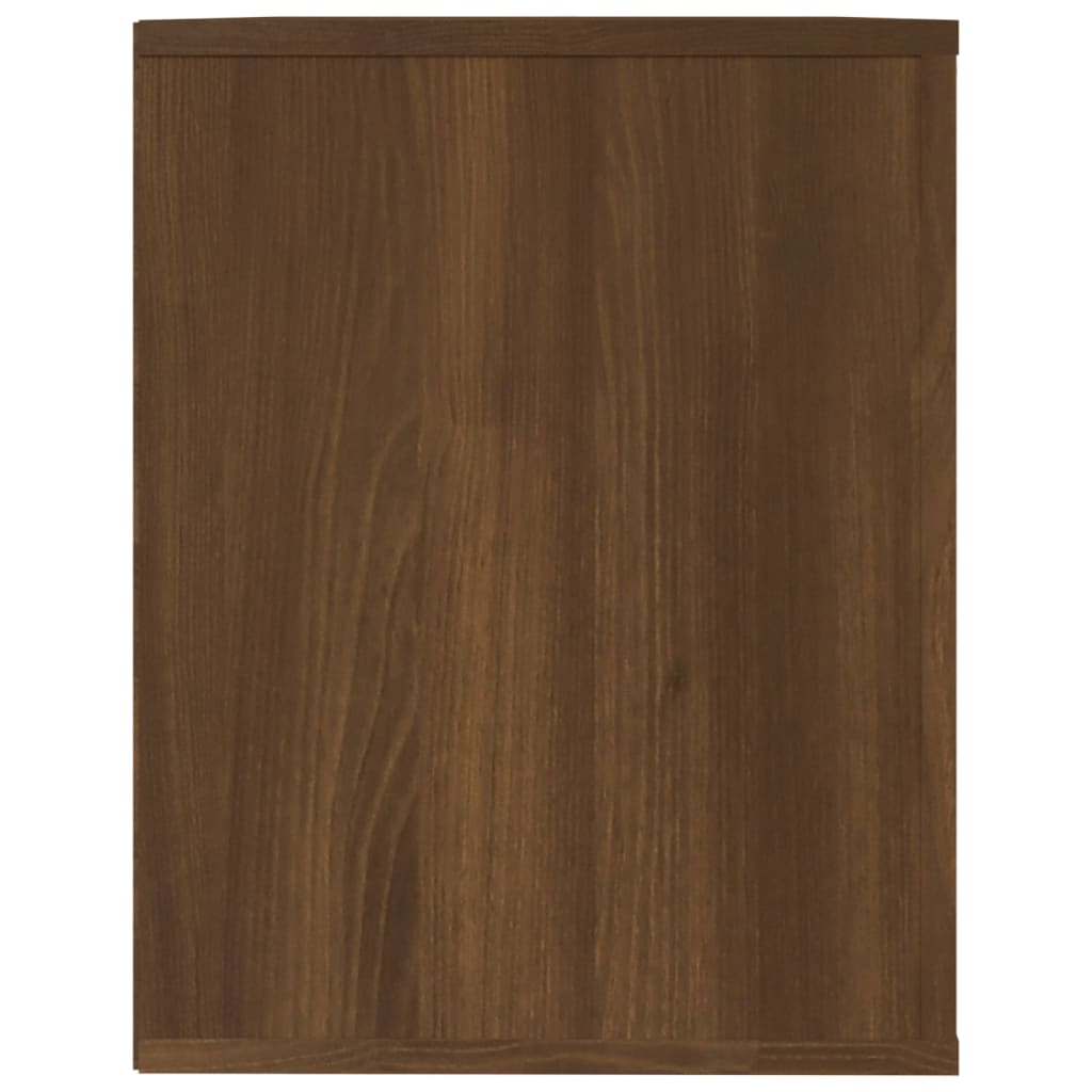 vidaXL barna tölgy színű szerelt fa cipőtartó 75x35x45 cm
