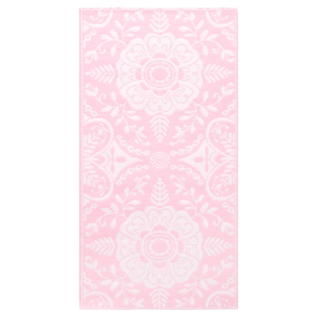 vidaXL rózsaszín PP kültéri szőnyeg 120 x 180 cm