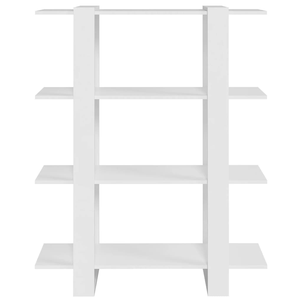 vidaXL fehér könyvszekrény/térelválasztó 100x30x123,5 cm
