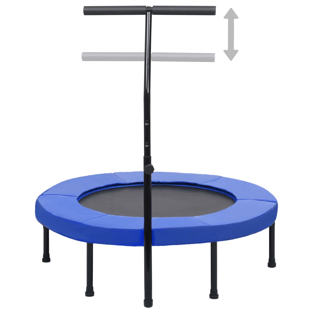 vidaXL fitnesz trambulin kapaszkodóval és biztonsági párnázással 102 cm