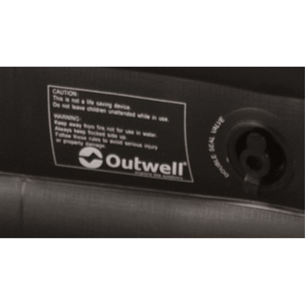 Outwell Excellent Single szürke/fekete felfújható matrac 200x80x30 cm