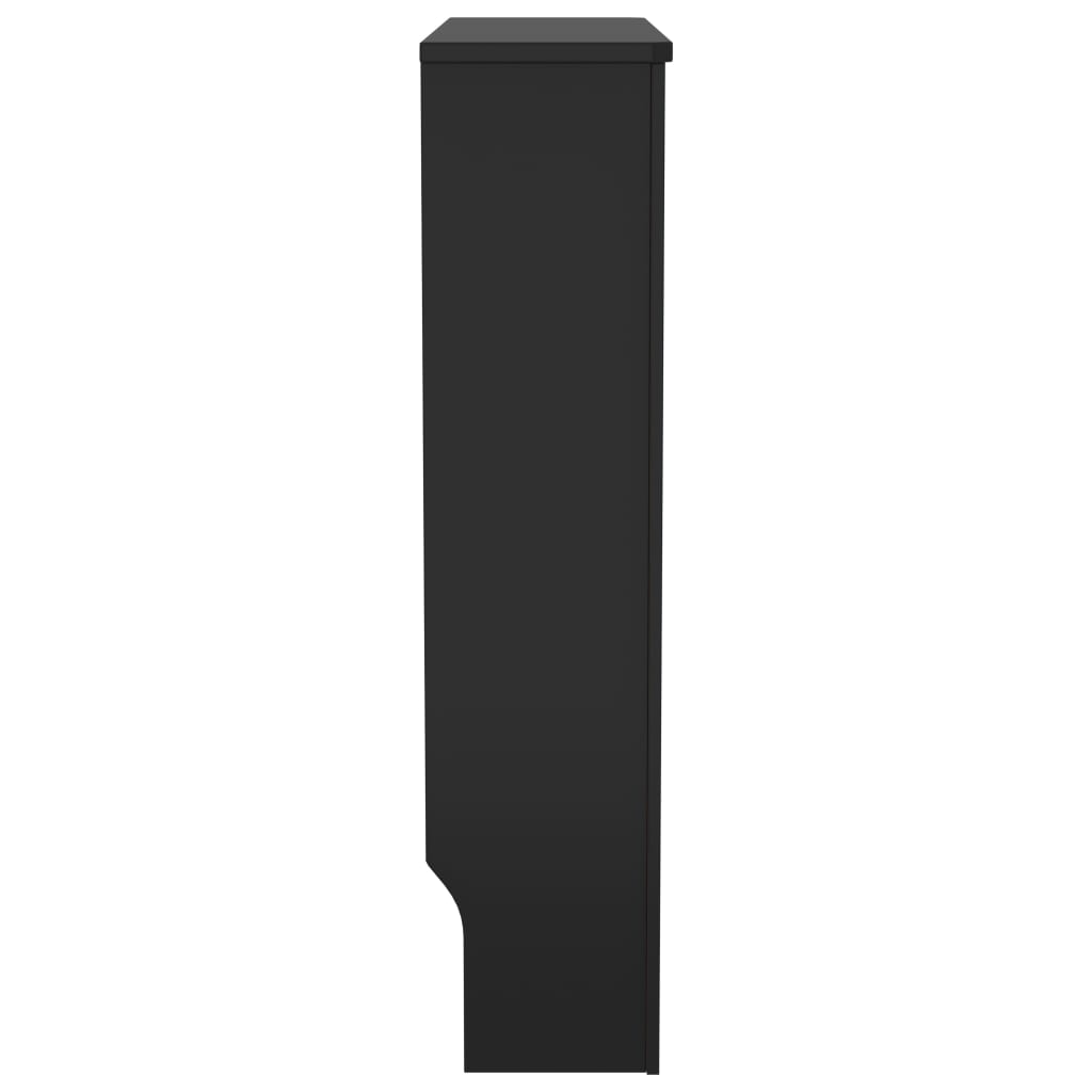 vidaXL fekete MDF radiátorburkolat 78 cm