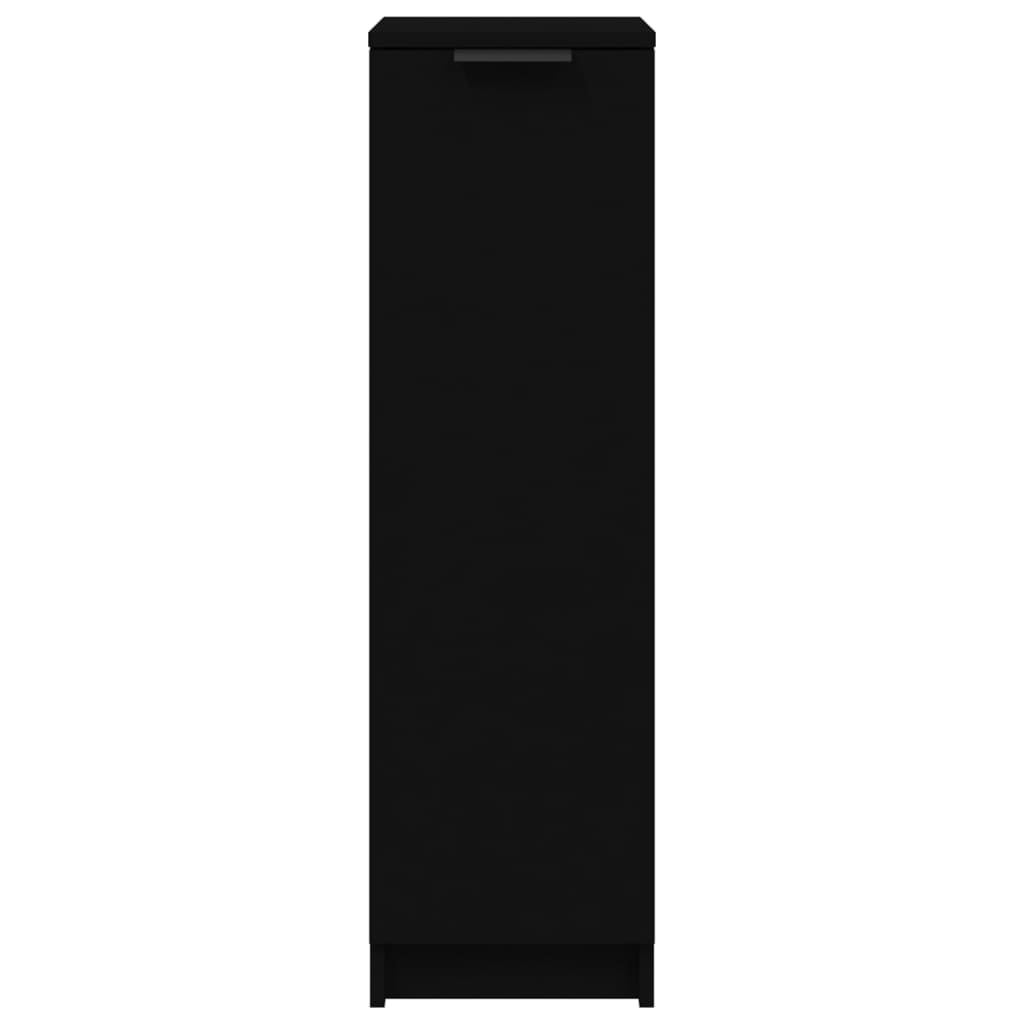 vidaXL fekete szerelt fa cipőszekrény 30 x 35 x 100 cm