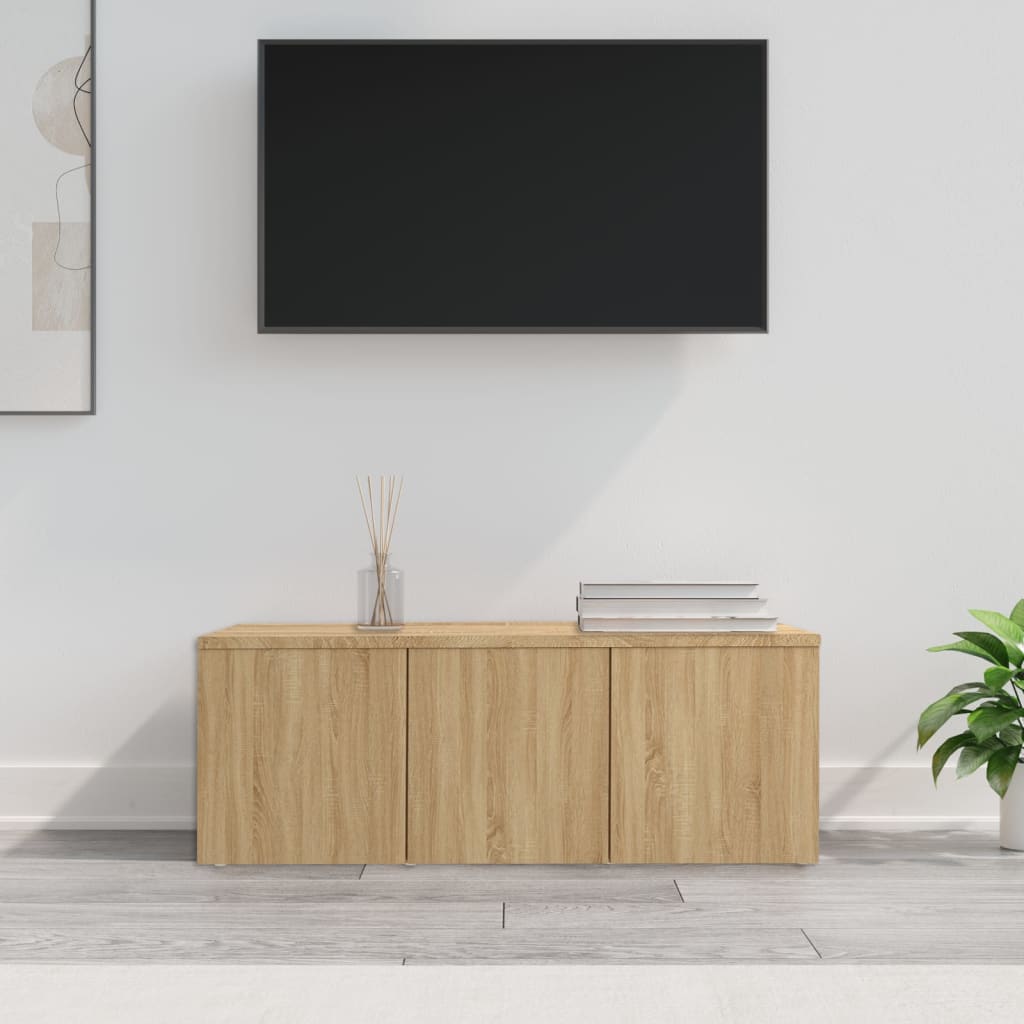 vidaXL sonomatölgy színű forgácslap TV-szekrény 80 x 34 x 30 cm